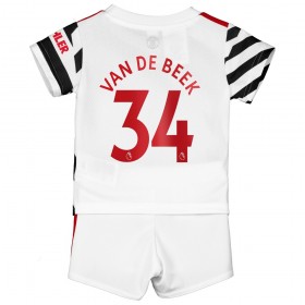 Fußballtrikots Manchester United Donny Van De Beek 34 Kinder 2020-2021 Kurzarm Ausweichtrikot kaufen